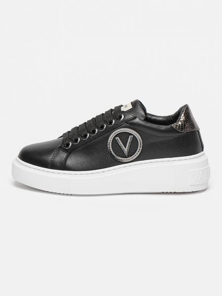 Спортивные кожаные туфли Valentino черные