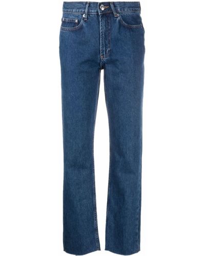 Straight leg jeans A.p.c. blu