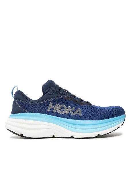 Chaussures de ville large de running Hoka bleu