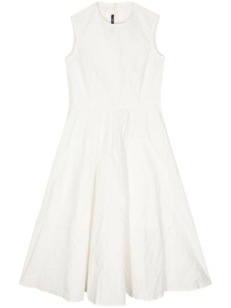 Bavlněné lněné šaty Sofie D'hoore bílé
