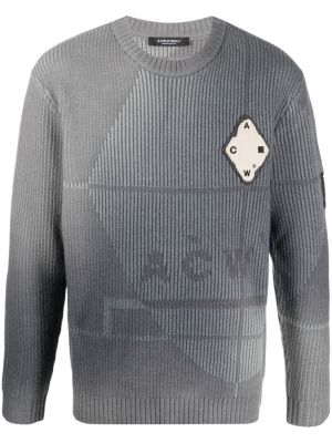 Vlnený sveter A-cold-wall* sivá