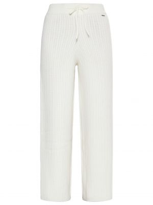 Памучни панталон Dreimaster Vintage бяло