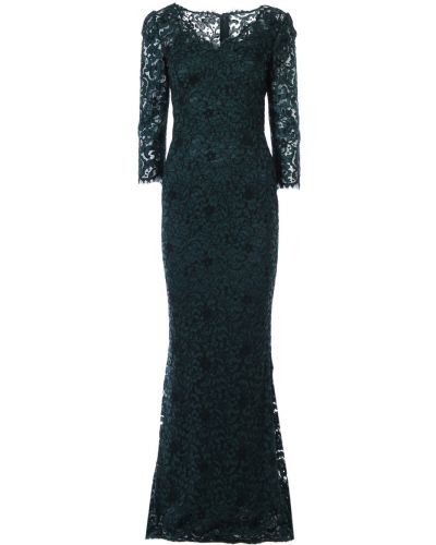 Кружевное вечернее платье Dolce &amp; Gabbana зеленое
