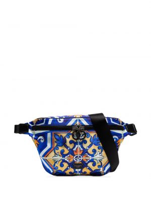 Opasok s potlačou Dolce & Gabbana modrá