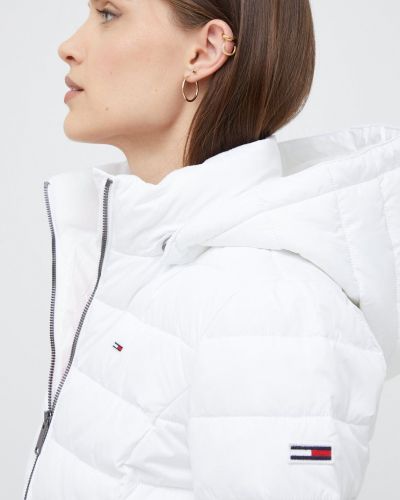 Tommy Jeans kurtka damska kolor biały zimowa