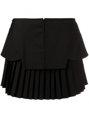 Plisované mini sukně Andreadamo černé