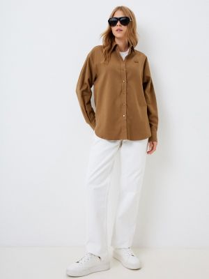 Рубашка Lacoste коричневая
