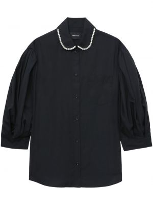 Bluza z biseri Simone Rocha črna