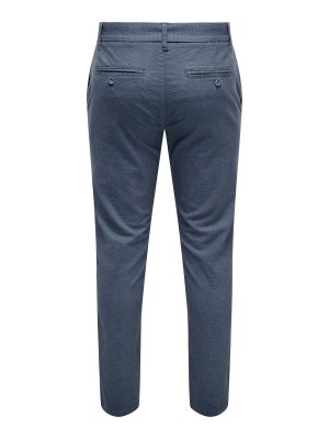 Hlače chino s peto Only & Sons modra