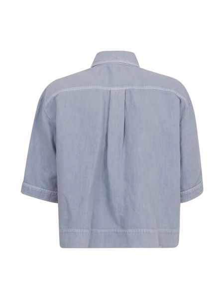 Koszula bawełniana Brunello Cucinelli niebieska