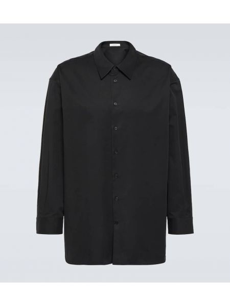 Camicia di cotone oversize The Row nero