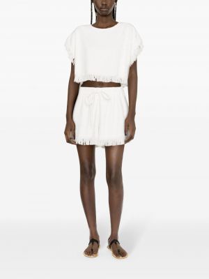 Shorts en coton Zimmermann blanc