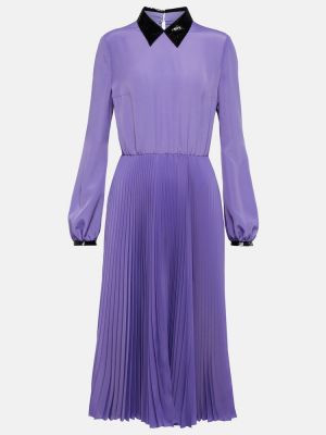 Midi šaty Prada fialová