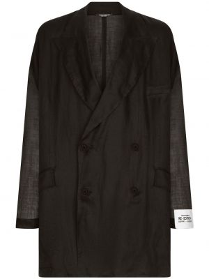 Oversized sako Dolce & Gabbana černé