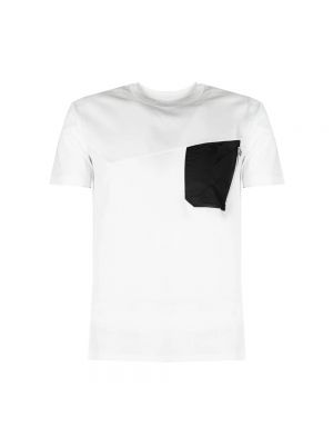 Koszulka z okrągłym dekoltem Les Hommes biała