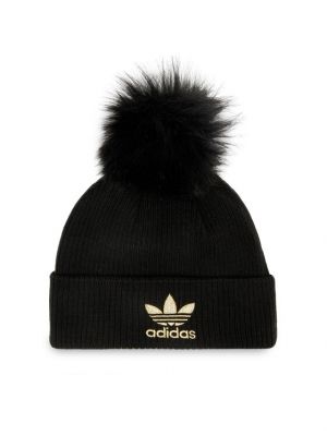 Кожа шапка Adidas Originals черно
