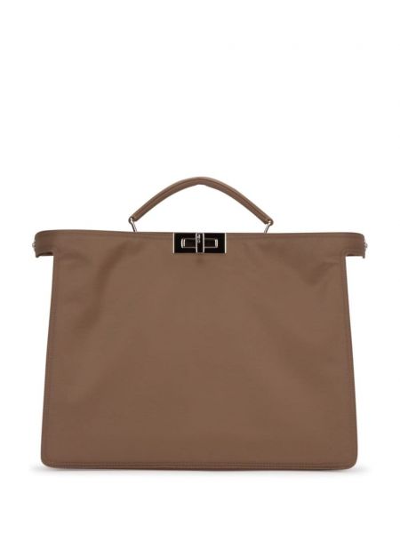 Shopping bag Fendi brun