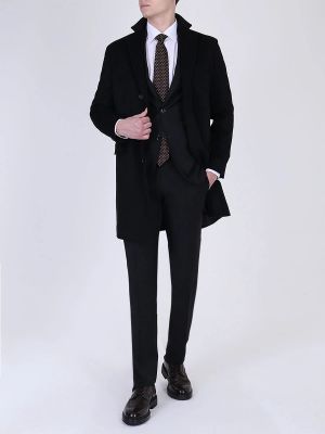 Шерстяное пальто Piacenza черное