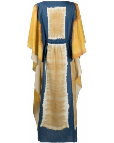 Robe à imprimé à motifs abstraits Alberta Ferretti bleu