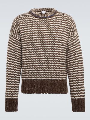 Sweter wełniany w paski Bottega Veneta