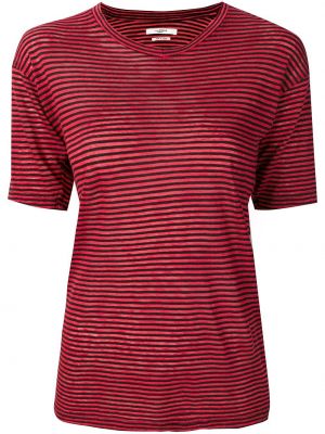 T-shirt a righe Marant étoile rosso