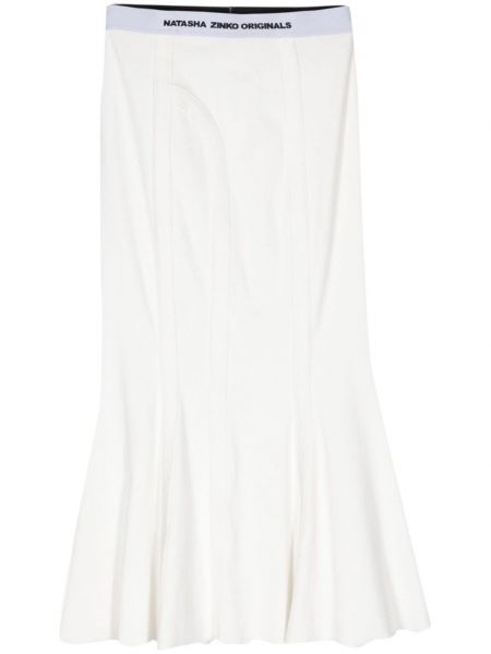 Βαμβακερή φόρεμα Natasha Zinko λευκό