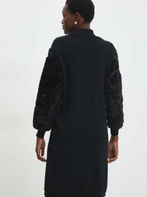 Oversized mini šaty Answear Lab černé