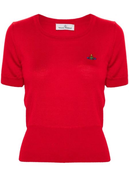 Strikket t-shirt Vivienne Westwood rød