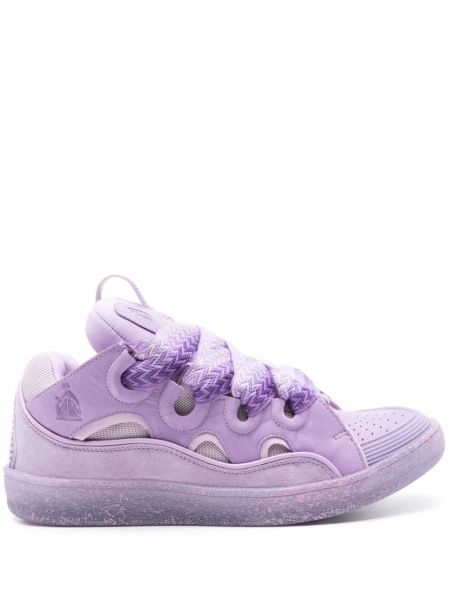 Deri sneaker Lanvin mor