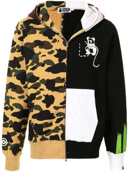 Blixtlås hoodie A Bathing Ape® gul