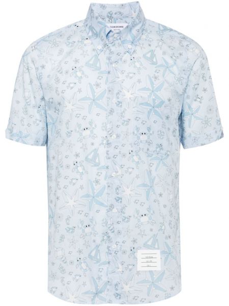 Kokvilnas krekls ar apdruku Thom Browne