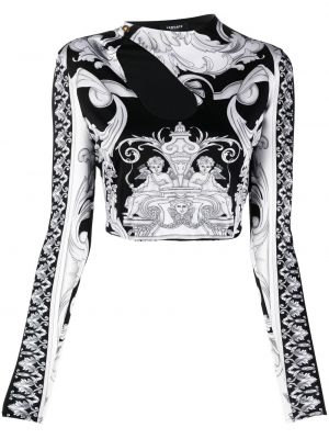 Crop top s printom Versace