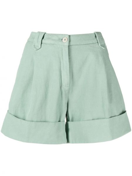 Pantaloni scurți plisate Fay verde