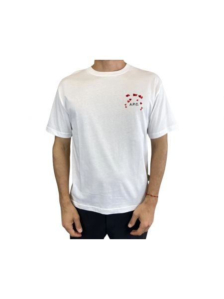 T-shirt mit kurzen ärmeln A.p.c. weiß