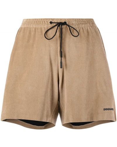 Pantalones cortos con cordones Dsquared2 marrón