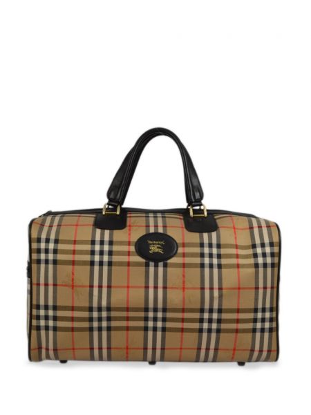 Καρό τσάντα ταξιδιού Burberry Pre-owned