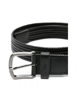 Cinturón de cuero Hugo Boss negro