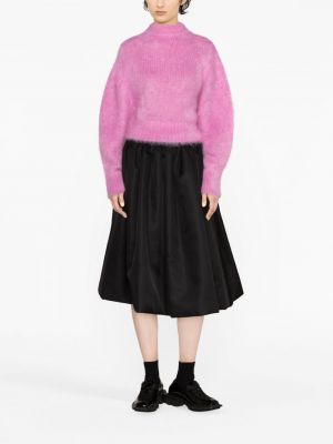 Moherowy sweter Nina Ricci różowy