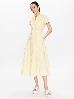 Srajčna obleka Polo Ralph Lauren rumena
