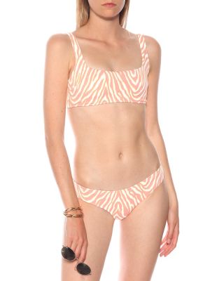 Bikini z nadrukiem w zebrę Heidi Klein różowy
