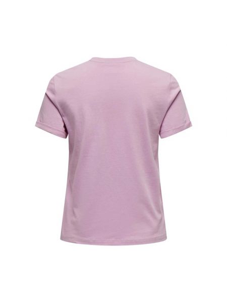 Camiseta de algodón casual Only violeta