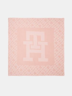 Pañuelo con estampado Tommy Hilfiger rosa