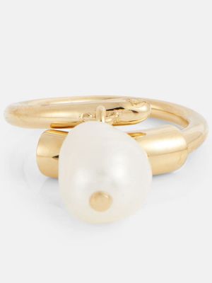 Prsteň s perlami Chloã© zlatá