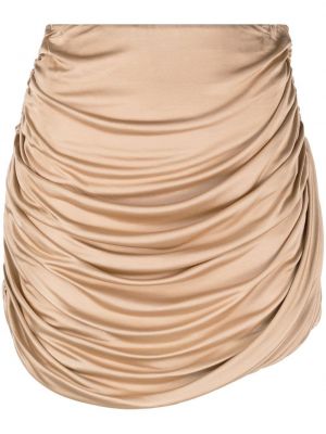 Viskózové přiléhavé mini sukně Gauge81 - béžová