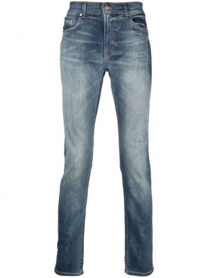 Skinny fit-jeans 7 For All Mankind blå