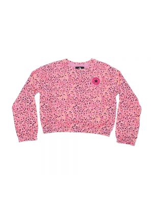 Różowy sweter Converse