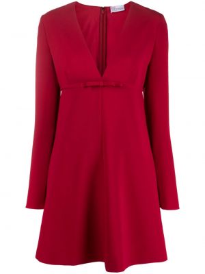 Mini šaty s mašľou Red Valentino červená