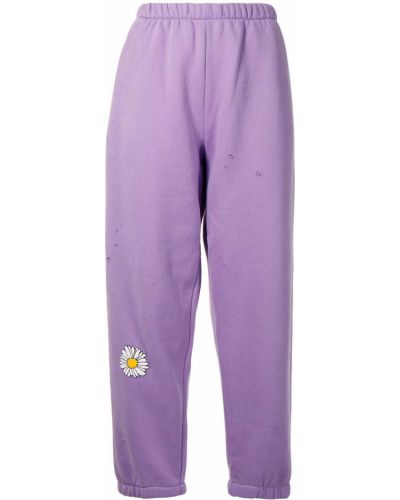 Pantalon de joggings à imprimé Natasha Zinko violet