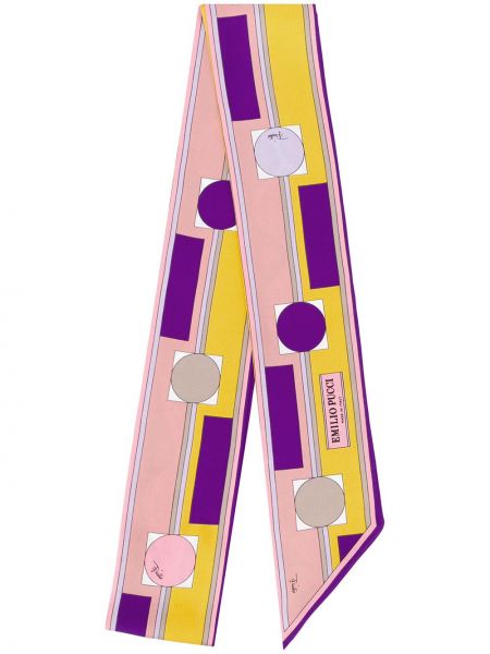 Bufanda con estampado con estampado geométrico Emilio Pucci violeta