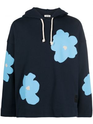 Pullover на цветя с принт Sandro синьо